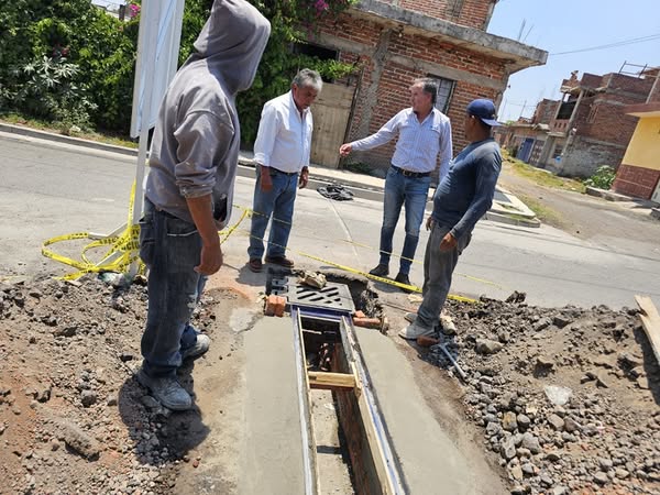 REFUERZAN INFRAESTRUCTURA PLUVIAL EN ZAMORA ANTE PRÓXIMA TEMPORADA DE LLUVIAS EN LA COLONIA LA LIBERTAD